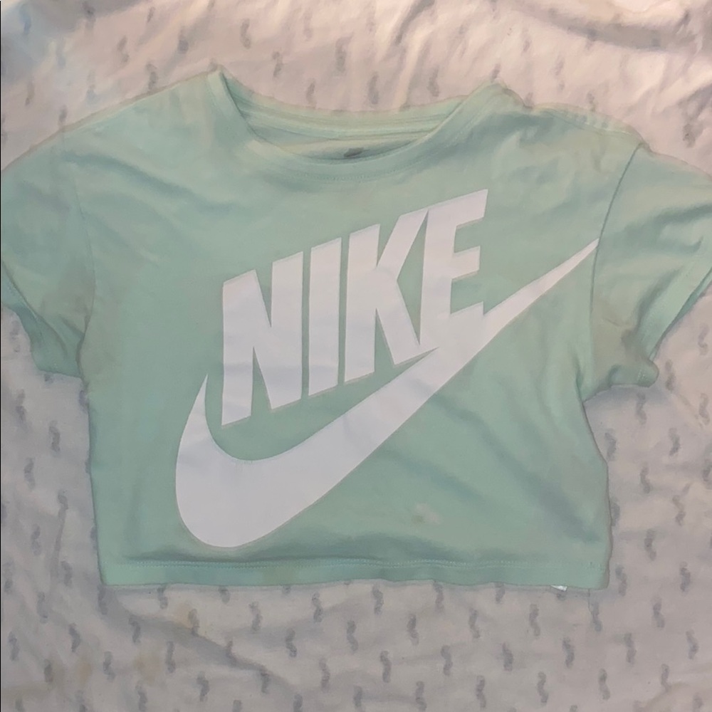 Nike Mint Green Tee with White Logo